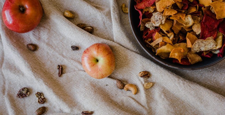 Frutas y frutos secos en la alimentación diaria